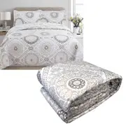 Toledo 3 Pce Lightly Quilted Polyester Cotton Coverlet Set Queen/King