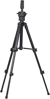 Oimzzr Mini Tripod Stand Metal Adjustable Cosmetology Hairdressing Training Mannequin Head Wig Stand for Doll Head Block Wig Head Stand