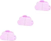 [Baluue] 3pcs Compact Portable Magnetic Lash Tray Eyelash Extension Tool Acrylic Eyelash Platform Organize Pallets for Salon