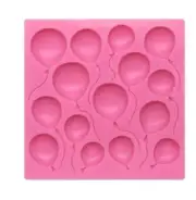 MINI SIZE Birthday Balloons Shape Silicone Fondant Mold Cake Cupcake Decorating