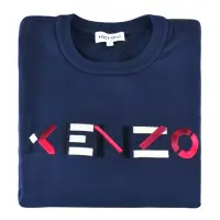 在飛比找momo購物網優惠-【KENZO】KENZO彩色刺繡LOGO純棉長袖大學T恤(女