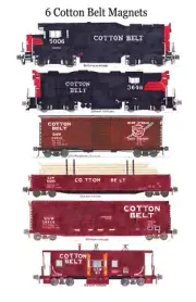 Cotton Belt Manifest Train 6 magnets Andy Fletcher