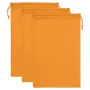 Ski Goggle Bag, 3 Pack Microfiber Snow Goggles Case Sleeve, Orange