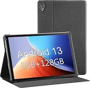 Tablet 10.1 inch Android 13 : Octa-Core Processor 2.0GHz, 6GB RAM 128GB ROM (1TB TF) | 2.4G/5G WiFi, Google GMS Bluetooth5.0 Dual Cameras