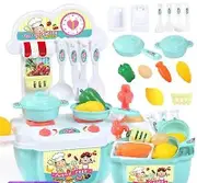 22Pcs/Set Baby Mini Kitchenware Set Children's cartoon small kitchen girl cooking toys for kids role