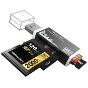 Micro SD Card Reader, 4-in-1 SD Card Reader to USB Adapter, Memory Card Reade...