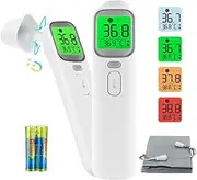 MiTdir 20A Thermometer for Fever, Baby Thermometer, Ear and Forehead Thermometer, Thermometer for Kid and Adult, Digital Infrared Thermometer for Body, Surface and Room, with Magnetic Cap