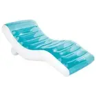 INTEX Pool Lounger Inflatable Pool Float Inflatable Chair Blue and White Vinyl v