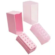 2 Pcs Grinding Head Storage Box Nail Drill Bits Holder Manicure Case