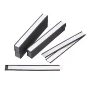 30pcs Label Holders 1" x 8" C Channel Rubber Magnetic for Metal Shelves