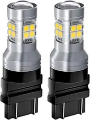 HAN-Store 2pcs LED Reverse Light Blub Backup Lamp 3157 P27/7W T25 Canbus No Error Fit for Ford Mustang 2015 2016 2017 2018 2019 (Emitting Color : T25 3157 3156)