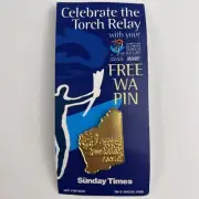 Sydney 2000 Olympics Torch Relay State Pin - Western Australia (Sunday Times)