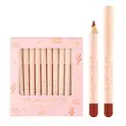 12 Colors Matte Lipstick Long-lasting Lip Liner Pen Set D7T8