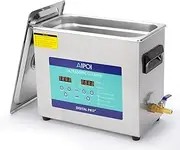 [AIPOI] Ultrasonic Cleaner 6.5L, Ultrasonic Cleaning Machine with Timer and Heater, for Car and Motorcycle Repair Workshops, Aviation Maintenance, Electronic Workshops, Laboratories, Medical Supply