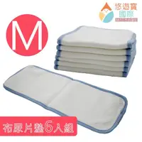 在飛比找momo購物網優惠-【悠遊寶國際-MIT手作的溫暖】台灣精製環保布尿布墊-M(補