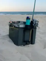 Fishing Rod & Dual Cup Holder for RTIC Coolers