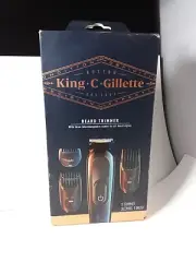 King C Gillette Beard Trimmer 1 Trimmer, 3 Combs, 1 Brush