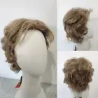 Dora Human Hair Short Style 24/14 Light Golden Blonde w Light Golden Brown Wig