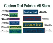 Royal Custom Name Embroidery Patch Iron On Hook Loop backing all Sizes | Badge