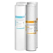 1-4Pack 5μm 20x4.5" PP+CTO Sediment Carbon Block Water Filter Big Blue Cartridge