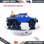 White Rotary Turntable Mirror Top 360° Rotary Display Stand For Toy Cars Display