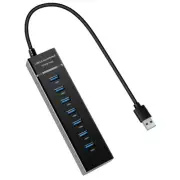 USB 3.0 Hub, USB to Multiple USB 2.0 Hub + 1* USB 3.0 Splitter, 7 Port USB Hu...