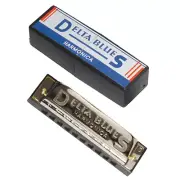 New Delta Blues Diatonic Harmonica 10 Hole in the Key of G with Harp Case