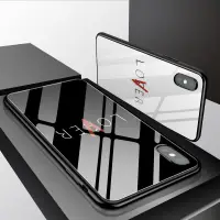 在飛比找蝦皮購物優惠-🔥秒出貨🔥 IPhoneXS MAX 創意文字 玻璃殼 鋼化