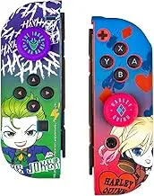 FRTEC Combo Pack Switch Joker and Harley Quinn Compatible with Switch and OLED Protective Grips, Personalization, Easy to Install
