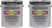 Rust-Oleum Professional High Performance Protective Enamel Paints, Gloss Black, 3.78 Litre (Pack of 2)