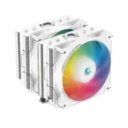 [R-AG620-WHANMN-G-2] AG620 White ARGB Dual-Tower CPU Cooler 2x Addressable RGB LED 120mm Fan