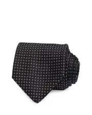 David Donahue Classic Grid Silk Tie