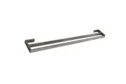 AGUZZO Montangna Stainless Steel Double Towel Rail 900mm - Brushed Satin