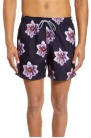 NWT Ted Baker London TANK Floral Shorty Swim Trunks Navy Size 2XL $120 JK258