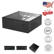 A01 Black Tempered Glass Mini-ITX Case – Durable Aluminum Build for Modern PCs