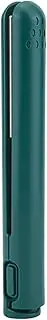 Cordless Auto Hair Curler, Mini Curling Iron, 2 in 1 Hair Straightener Flat Iron Curler Beauty Heating Curler Professional Hair Styling Tool (Green)