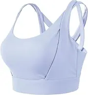 [newhsy] Women's Sports Bras, High Impact Support Bras for Grils Women, Comfort Bralettes with Removable Pads for Yoga Gym Daily Wear