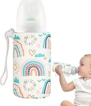 Baby Bottle Insulated Sleeve, Milk Bottle Insulator, Breastmilk Warming Cover, Keeps Milk at Ideal Temperature, Portable Feeding Accessory for Travel and On-the-Move Use