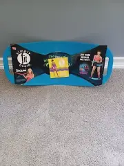 Simply Fit Board The Workout Balance Board With A Twist And Work Out CD Blue NEW
