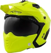 Jet Helmet Cafe Racer Open Face Motorcycle SunVisor Custom Scooter Fluo S