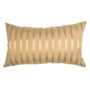 Old Gold Striped Lumbar Pillow Cover 15x26