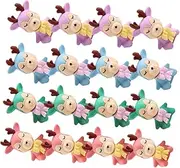 HONMEET 24pcs Cartoon Animal Erasers Multi Function Mini Pencil Erasers for Students Cute Detachable Design Supplies for Classroom Prizes and Games Random Color