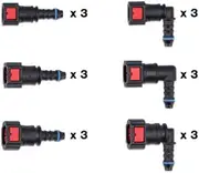 Connect 34226 Assorted AdBlue® Straight & Angled Quick Connectors 18pc