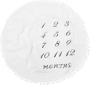 CIMAXIC Newborn Blanket Soft Photography Prop Design for Monthly Growth Photos Comfortable Skin Friendly Material