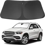 [LHFLIVE] Windshield Sun Shade Compatible with 2020 2021 2022 2023 2024 2025 Mercedes GLE 350 450 Accessories Window Sunshade Sun Visor Protector Keep Car Cool