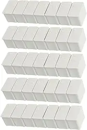 5Pcs Weekly Mini Pill Box with Braille Compartment Organizer for Days Medication Storage Durable Travel Case for and Supplements Easy to Carry White