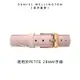 Daniel Wellington DW 錶帶 Petite Croc Rouge 12mm粉色鱷魚壓紋皮革錶帶-玫瑰金框 DW00200311