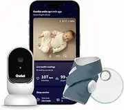 Owlet Dream Duo Smart Baby Monitor - Video Baby Monitor with HD Camera & Dream Sock: Only Baby Monitor to Track Heart Rate & Average Oxygen as Sleep Quality Indicators