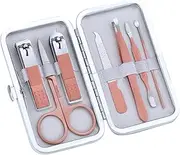 Daseeme 7PCS Manicure Set with Case Professional Pedicure Set Nail Clipper Stainless Steel Salon Grooming Kit for Men Women Parents Elder Patient Travel Nail Care