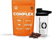 Pure Product Australia Pure Complete Whey Protein Blend WPI/WPC/Casein Powder (Chocolate) (3KG) + Glass shaker…